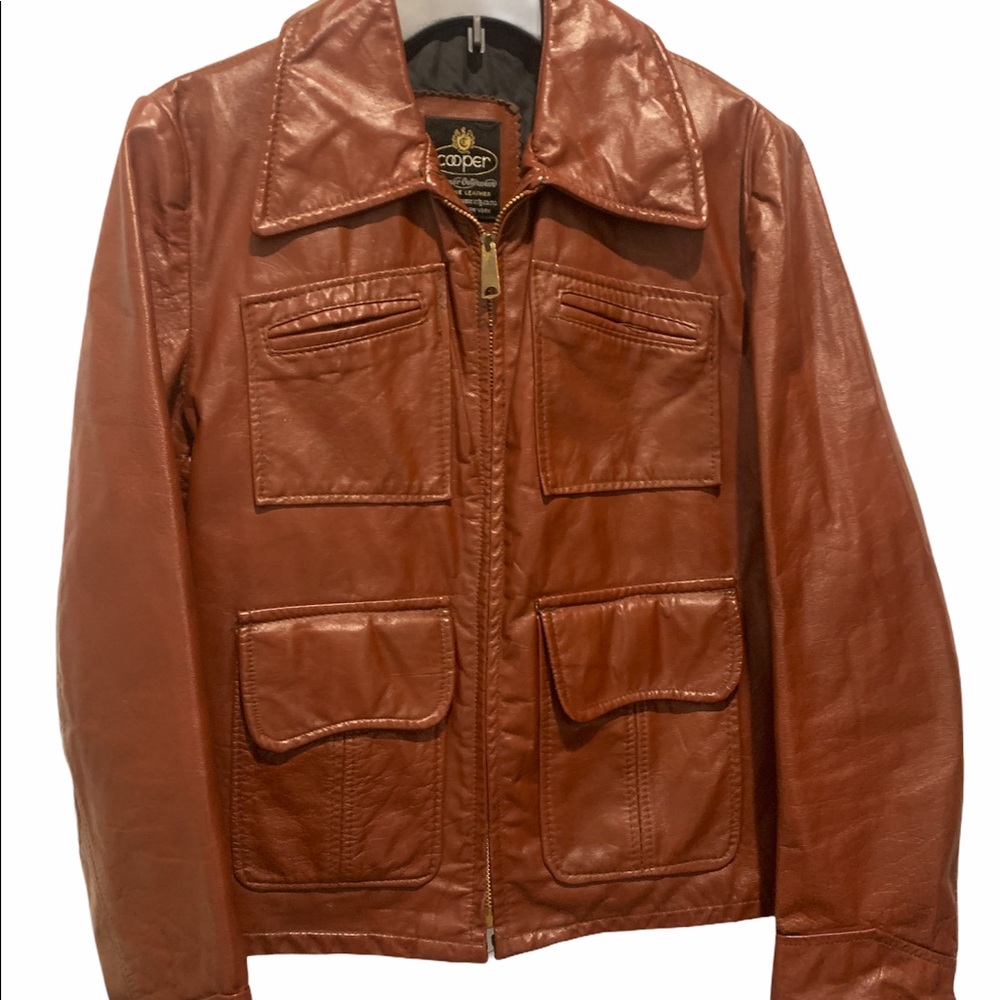 Cooper leather women’s flight jacket VTG S